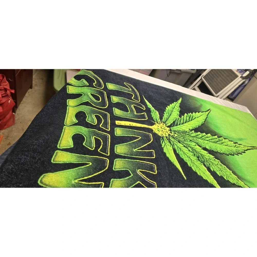 Think Green Marijuana Beach Towel